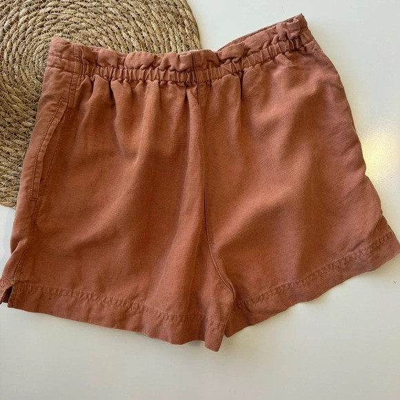 Wilfred Linen‎ Burnt Orange Drawstring Shorts Size XS - Picture 6 of 10